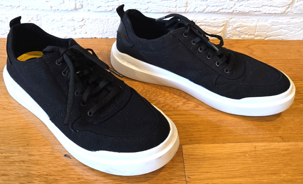Cole Haan GrandPro Topspin Canvas Sneakers Womens 9.5B Black White Casual